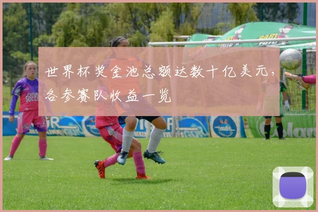 世界杯奖金池总额达数十亿美元，各参赛队收益一览
